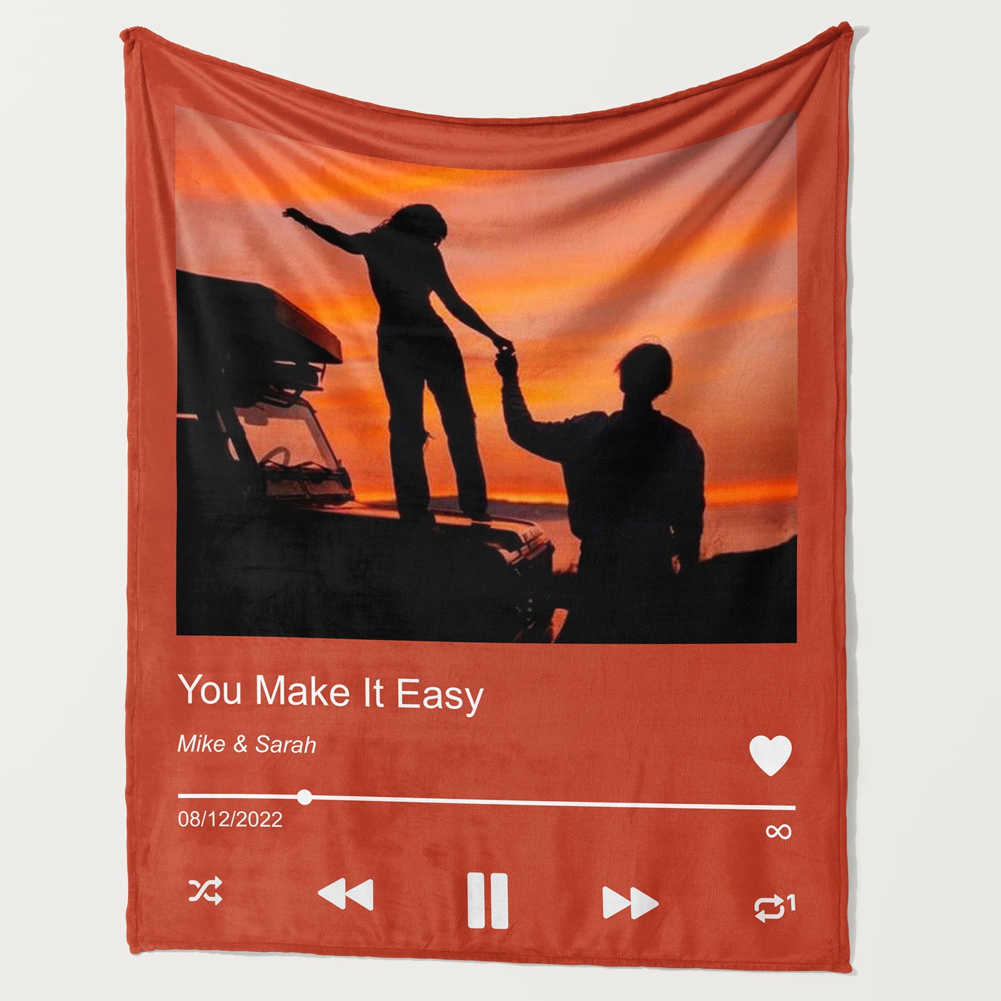 Custom Song Love Blanket