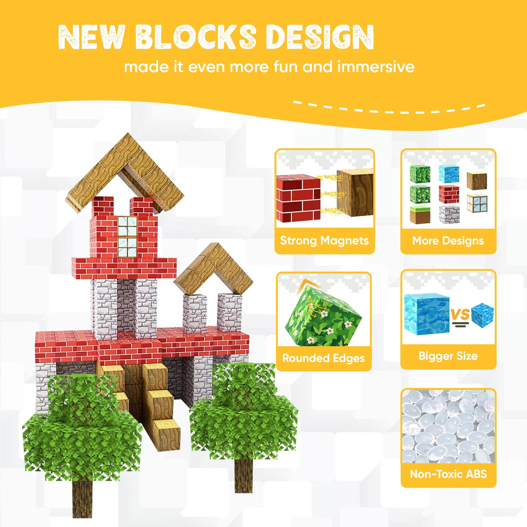 STEM Learning Magnetic Building Blocks 100pcs