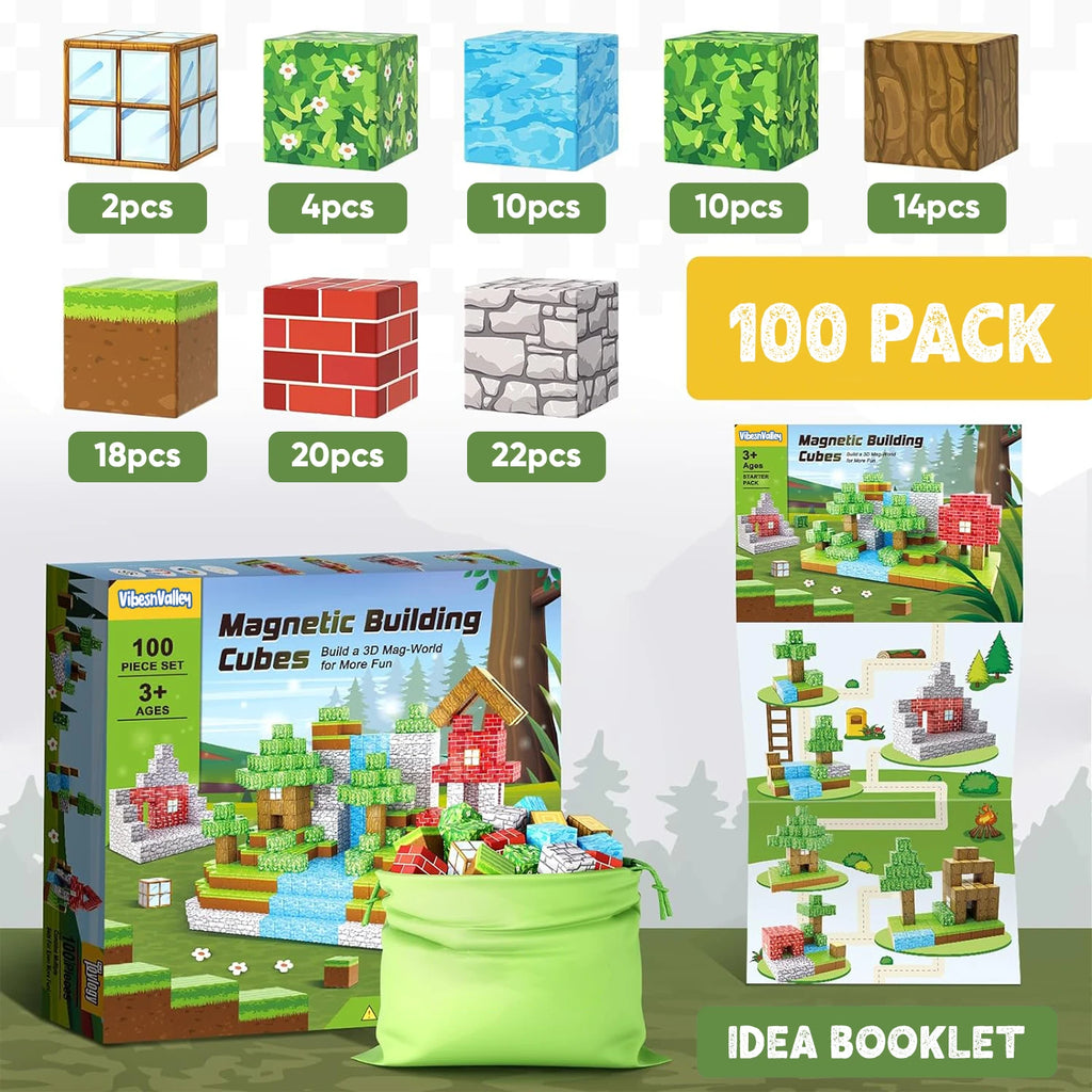 STEM Learning Magnetic Building Blocks 100pcs