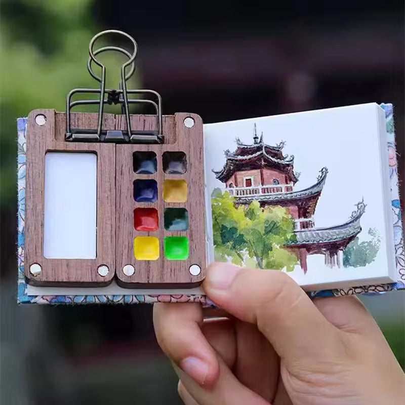 Mini Watercolor Painting Set