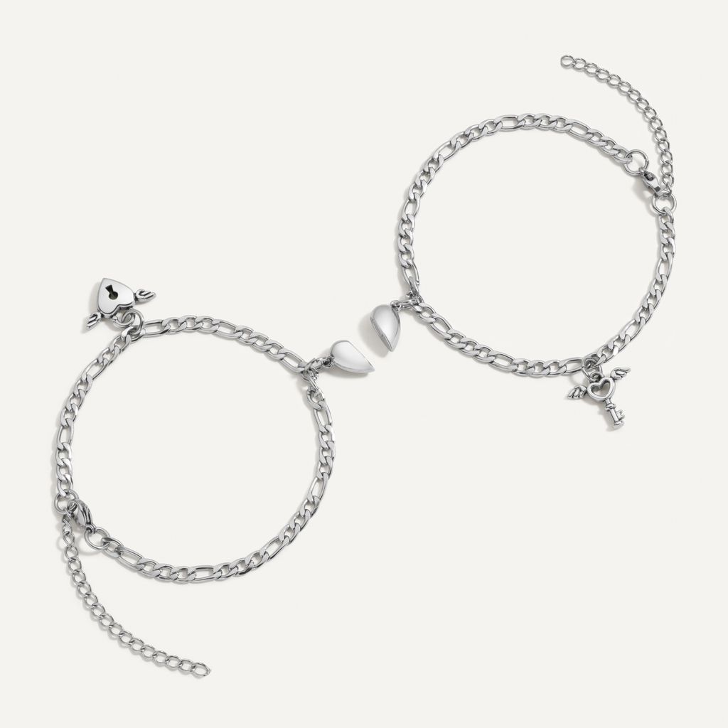 Magnetic Chain Bracelets - Pair